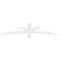 Ekena Millwork Davenport Architectural Grade PVC Gable Bracket, 96"W x 20"H x 4"D x 4"F, 5/12 Pitch GBP096X20X0404DAV00 - alternate 2
